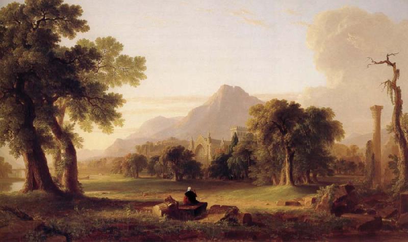 Asher Brown Durand The Evening of Life Norge oil painting art